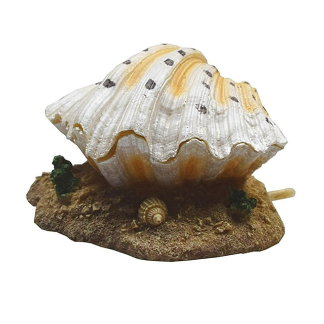 Decoración de perlas de concha de acuario Artificial de resina, burbujas de de de piedra de aire, decoración de ornamento de bomba de Sunnimix mobiliario de concha de acuario