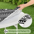 thumbnail image 5 of Stylish Elastic Edge Table Cover, Bohemian Floral Pattern for Round Tables 52-56 Inches, Durable Construction, 5 of 7