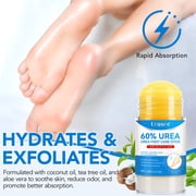 Uruses Urea Foot Care Stick for Dry Cracked Heels, 60% Urea Cream Moisturizing Balm for Feet, 1.41 oz