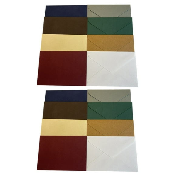 OUNONA Vintage Wedding Envelopes for 5x7 Cards Made of Premium Paper with Classy Design and Assorted Color