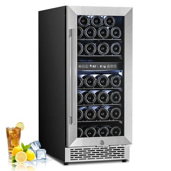 WAA 3.1 Cu.Ft. 1-Door Stainless Steel Glass Door Beverage Refrigerator