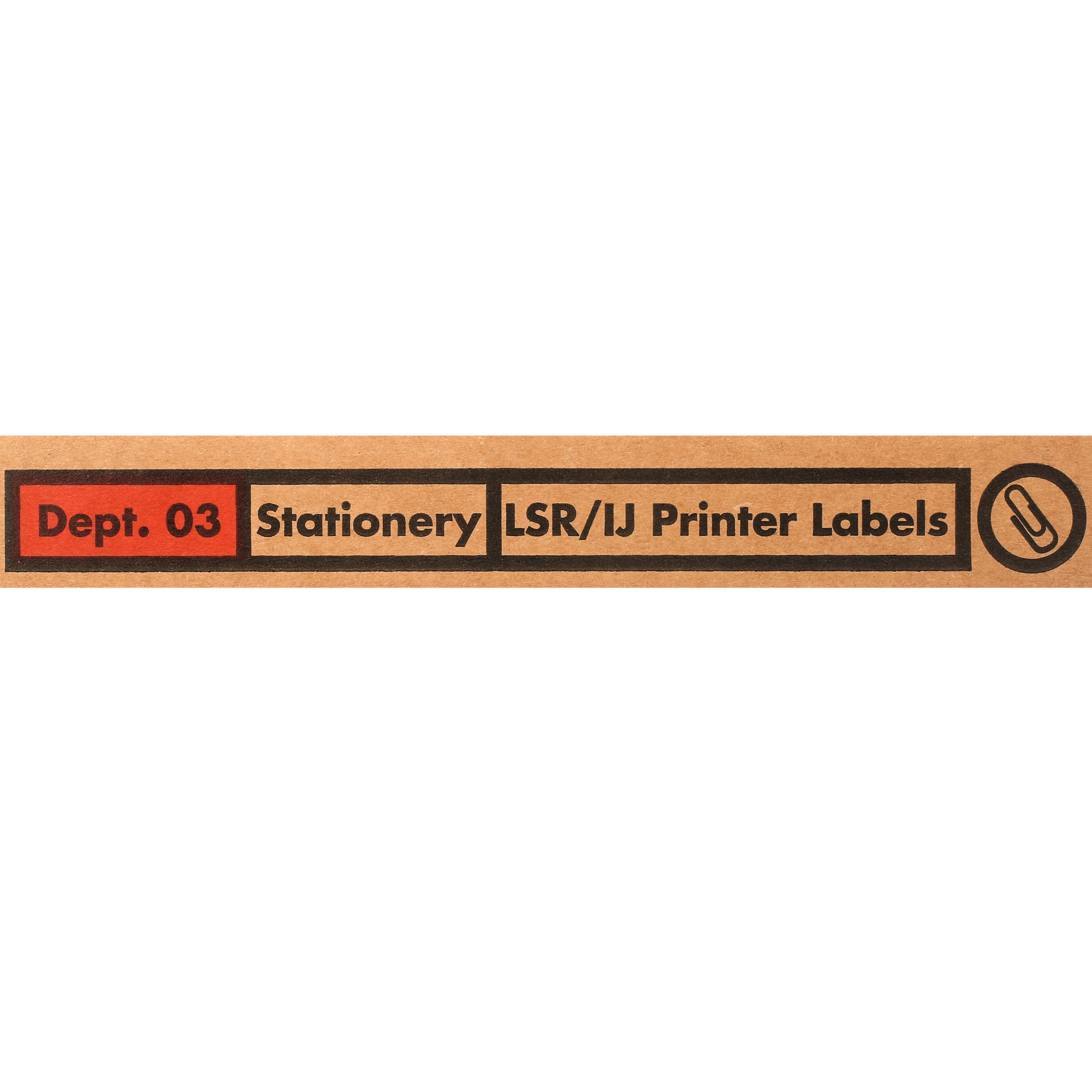 Pen + Gear Laser/Inkjet White File Folder Labels with SIMPLY-COVER Block-Out Permanent Adhesive, 30 Labels per Sheet, 750 Labels
