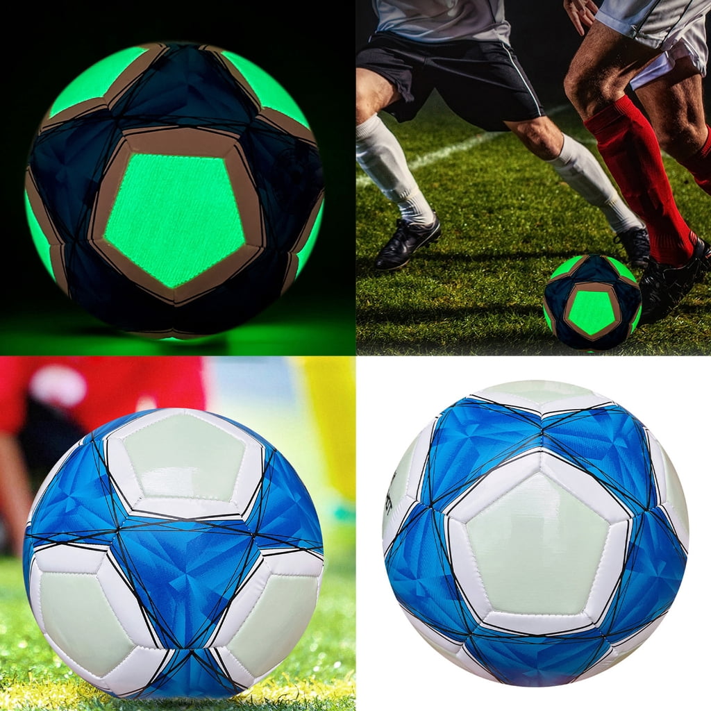 WINDLAND Night Game Bright Soccer Gift Glowing in Dark Football Light Up LED Football
