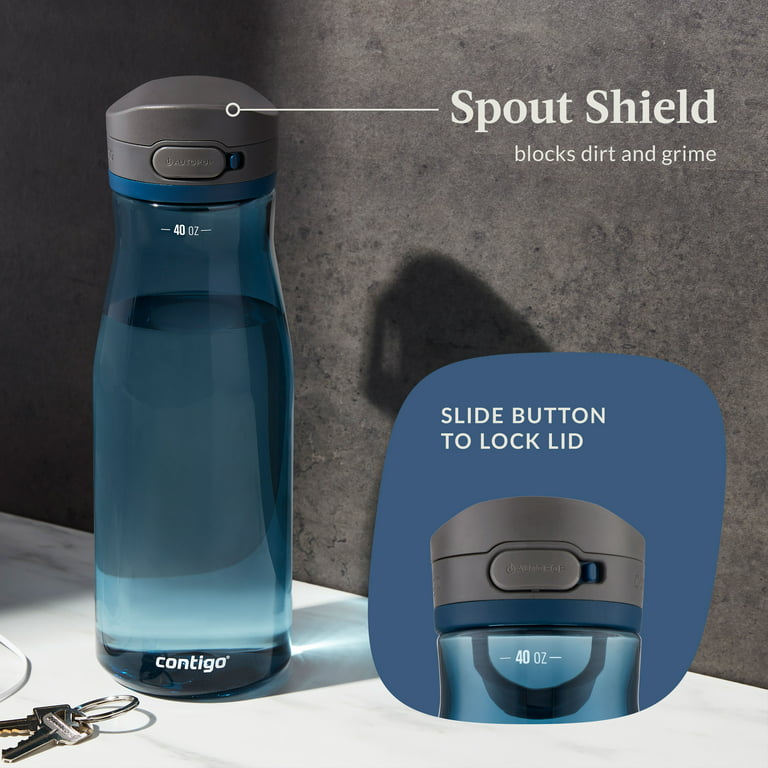 Contigo Water Bottle, Leak-Proof Lid with Autopop, Juniper, 24 Fluid Ounce