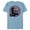 Ocean Blue, variant on Marvel Ant-Man and the Wasp: Quantumania Cassie Helmet Side - Short Sleeve Blended T-Shirt for Adults - Customized-Navy Heather