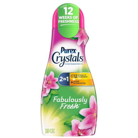Purex Crystals Scent Booster, Natural Elements, Fresh Lilies & Linen, 39oz