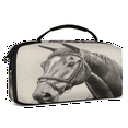 thumbnail image 2 of Herdesigns Horse Print Carrying Case for Nintendo Switch OLED Model 2021 & Switch 2017 with 20 Game Card Slots, Portable Travel Carry Case for Accessories and Console, 2 of 8