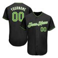 thumbnail image 1 of Black Green Color Baseball Jersey Shirt 3D Printing Men and Women Shirt Sport Unisex Top, 1 of 5