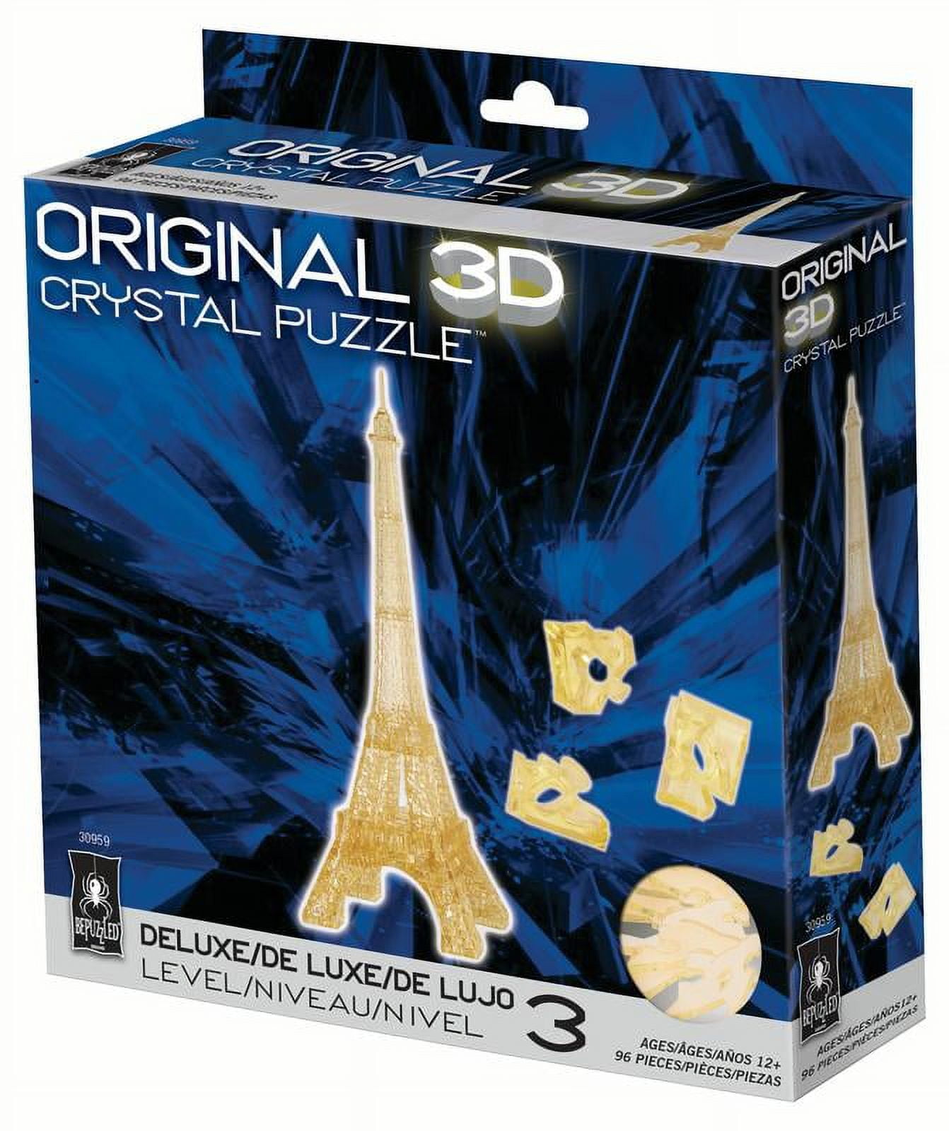 Puzzle 3D Tour Eiffel Lumineuse - Tour Eiffel 3D Lumineuse 84 Pieces,  Puzzle Tour Eiffel 3 D, Puzzle Tour Eiffel 3D, Puzzle 3D Illuminé, Puzzle  3D