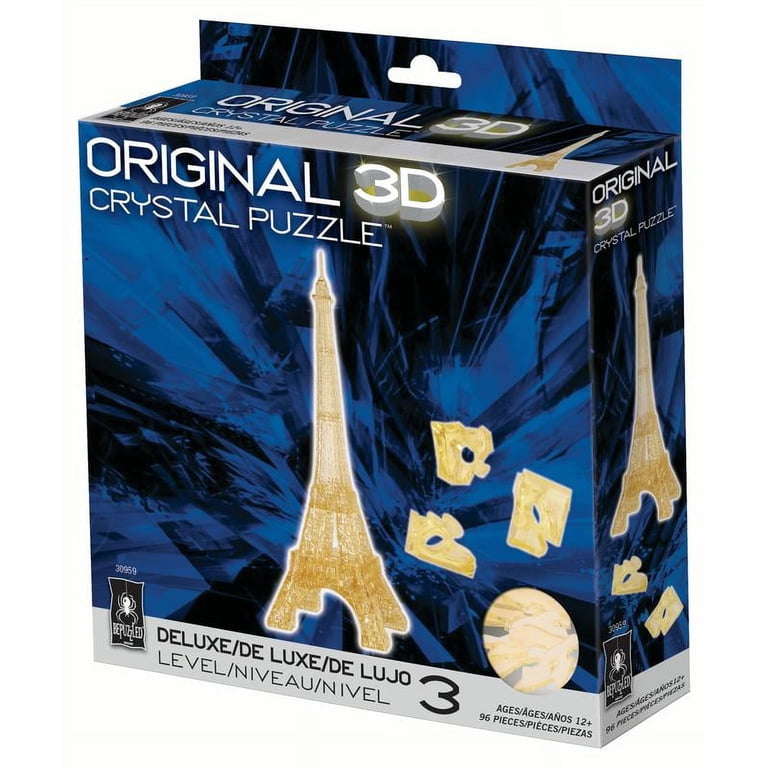 Deluxe 3D Crystal Puzzle - Eiffel Tower - Walmart.com