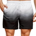 thumbnail image 5 of Men's Plus Size Gradient Color Shorts Beach Pants Holiday Shorts Elastic Drawstring Sports Gym Short Pants Summer Beach Shorts, 5 of 5