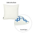 thumbnail image 4 of Geometric Blue Squares Square 18" x 18" Throw Pillow Cover, 4 of 6