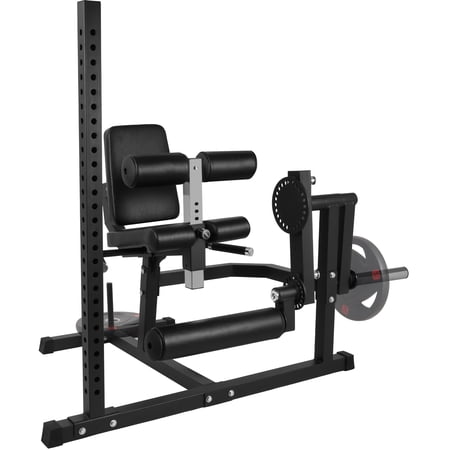 Signature Fitness Seated Leg Extension Machine, Black Iron Construction, Lower Body Strength Training Equipment for Home Gym