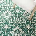 thumbnail image 6 of Safavieh Dip Dye Beranadette Floral Wool Area Rug, Dark Green/Ivory, 2' x 3', 6 of 11