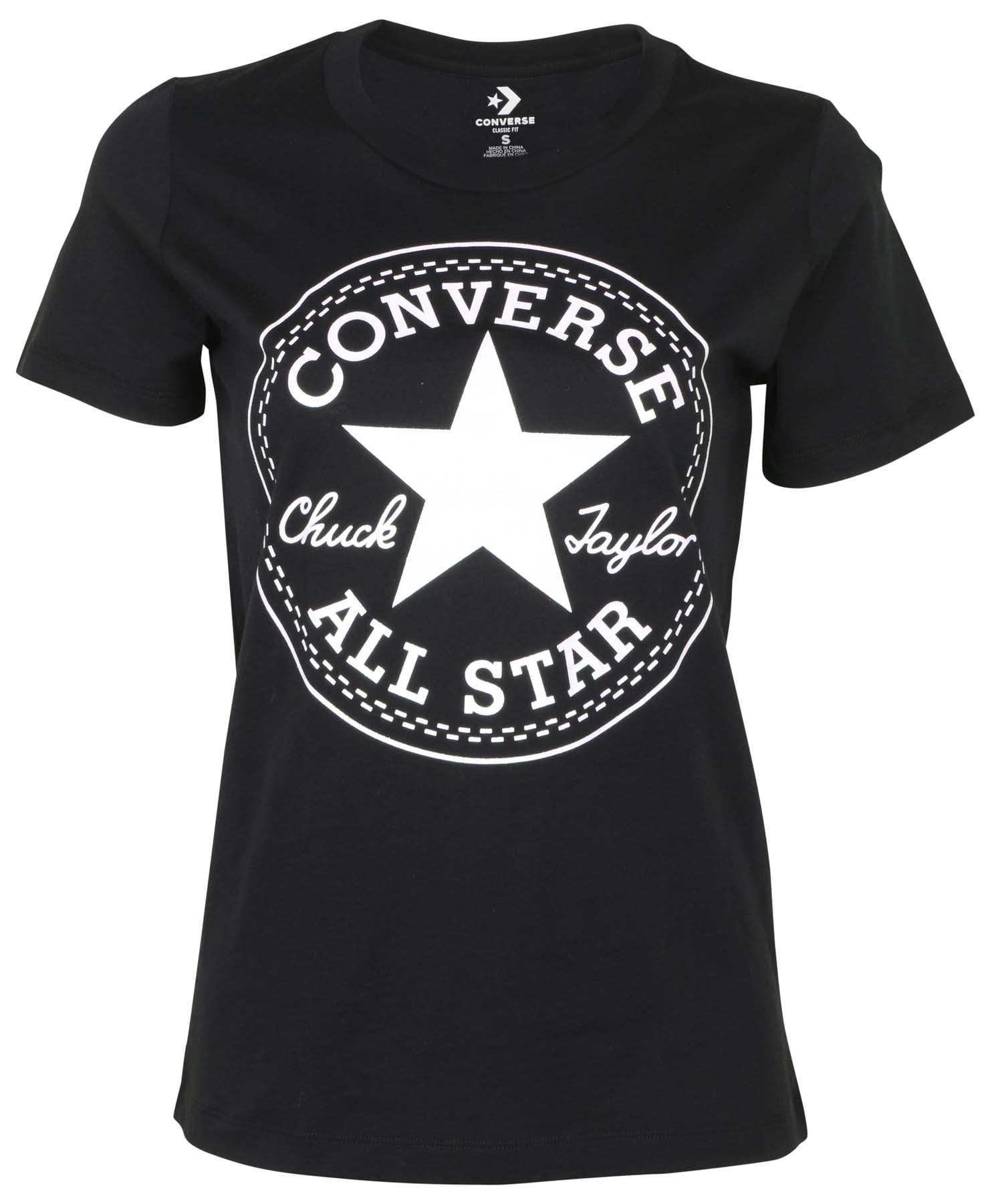 Converse - Converse Women's Glitter Chuck Taylor Core Patch T-Shirt (Black, Large) - Walmart.com