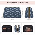 thumbnail image 5 of Picia Submarine With Periscope Print Leather Makeup Bag Make Up Bag Travel Toiletry Bag for Her Girlfriend Teacher Teen Girl Gifts, 5 of 8
