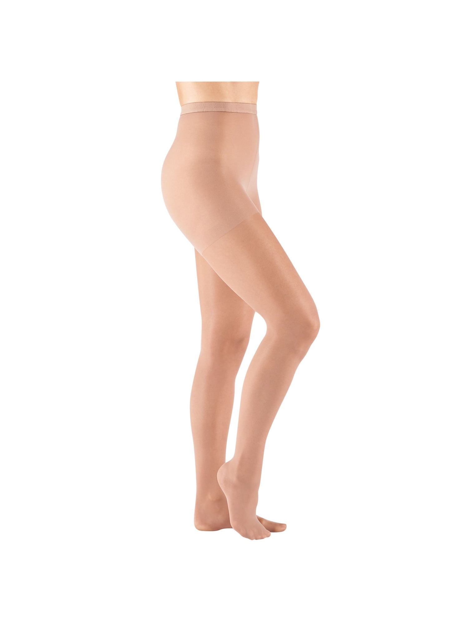 Support Plus Women's Mild Compression PantyhoseQueen Sheer Closed Toe