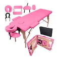 thumbnail image 1 of CAMILLA PARA MASAJE PLEGABLE PORTÁTIL Y RECLINABLE COLOR ROSA, 1 of 6