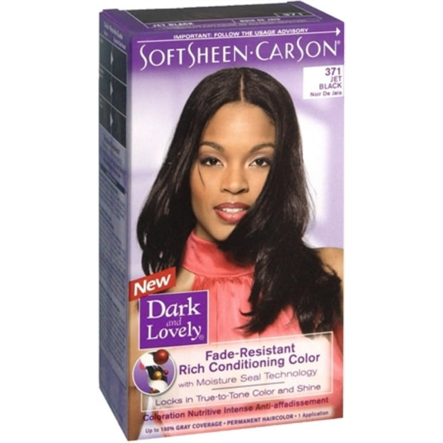 Dark and Lovely Fade Resistant Rich Conditioning Color, [371] Jet Black 1 ea (Pack of 4)
