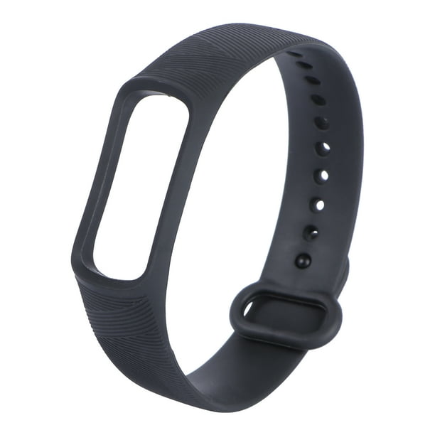 Correa de reloj delicada con correa de sarga de silicona neutra compatible con Galaxy Fit E negro