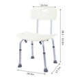 Ktaxon 7 Height Adjustable Medical Shower Bath Chair Detachable