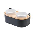 thumbnail image 1 of Cat Bowl, Pet Bowl with Food Container Kitten Double Bowl Feeder Small Dogs Feeding Double Bowl with Mixing Spoon Cats Puppies, 1 of 5