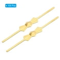 thumbnail image 3 of Uxcell 45mm/1.8" Length Chandelier Connector Clip Chandelier Bowtie Pin Golden 100 Pack, 3 of 6