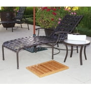 Oceanstar Bamboo Floor and Shower Mat, 23.75 in L x 17.75 in W x 1 in H
