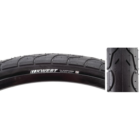 Kenda K193 Kwest High Pressure Tire 24x1.50 PRC 100psi Black