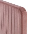 thumbnail image 5 of Tufted Platform Bed Frame, King Size, Velvet, Pink, Modern Contemporary Urban Design, Bedroom Master Guest Suite, 5 of 8