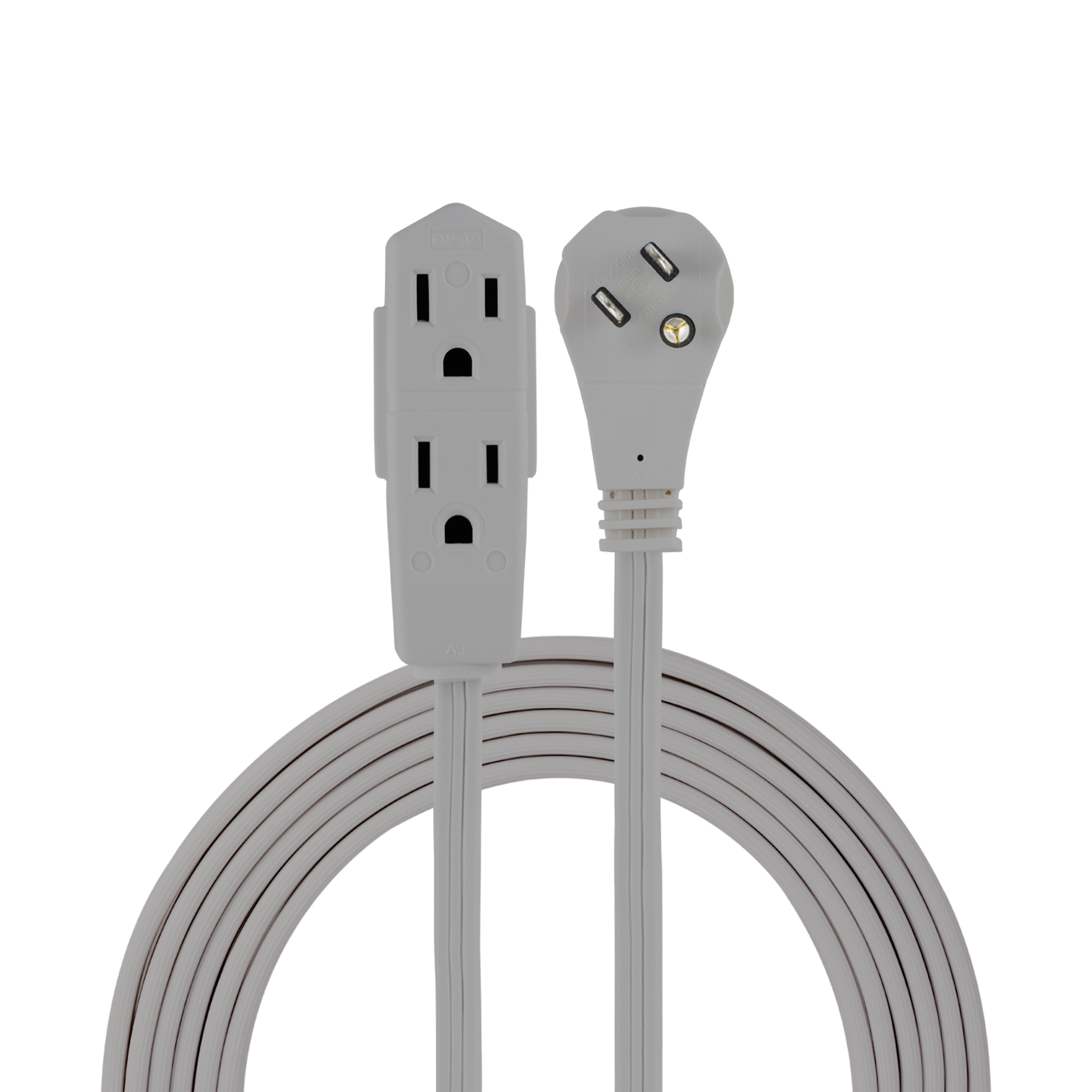 GE 3-Outlet Extension Cord, 25ft., Gray – 43025 - Walmart.com - Walmart.com