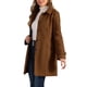 thumbnail image 4 of Abrigo de invierno para mujer con cuello Peter Pan, trench y abrigo tipo guisante XL marrón oscuro, 4 of 6