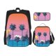 thumbnail image 1 of Easygdp Beach with Palm Trees Mochila para Niños y Niñas con Set de Caja de Almuerzo y Estuche para Lápices 3 en 1, Mochila Escolar Estampada para Adolescentes, 1 of 7