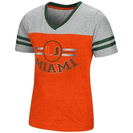 Youth Hurricane - University of Miami Hurricanes Youth Girls Short Sleeve Pee Wee Tee