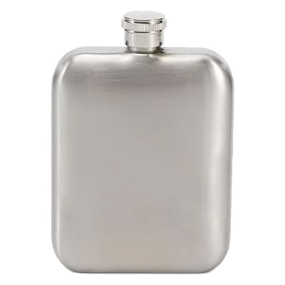 Jiibva 6oz Hip Flask Stainless Steel Hip Flasks for Men Women Portable Whiskey Flask Leak-Proof Pocket Flagon Hip Flask for Liquor for Climbing Camping Barbecue Party