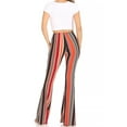 thumbnail image 3 of MOA Collection Women's High Waisted Print Soft Stretch Palazzo Flare Pants Leggings Pants, 3 of 6