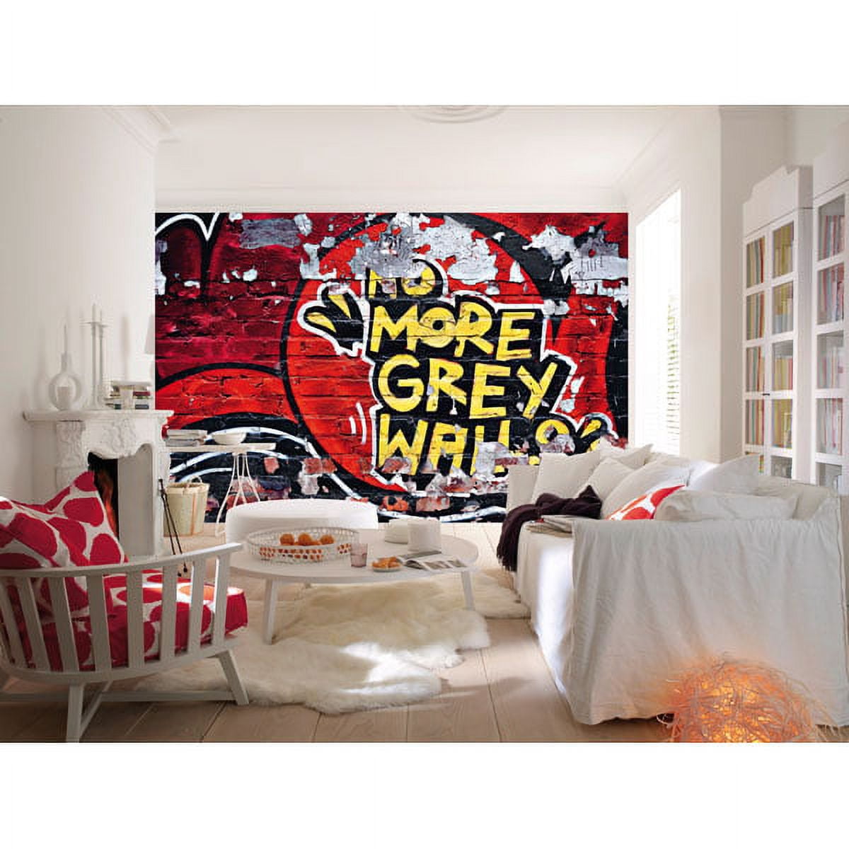 Ideal Décor No More Grey Walls Wall Mural