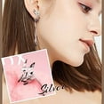 thumbnail image 3 of Pendientes de zorro con cola larga para mujeres, adolescentes y niñas, pendientes colgantes de temperamento moderno, joyería, regalo de Navidad BANYUO  Hogar, 3 of 5
