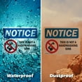 thumbnail image 6 of (2 Pack) This Is Not A Handwashing Sink OSHA Notice Sign 18 Inch X 12 Inch Indoor / Outdoor Rust-Free Aluminum Metal Signs for Workplace, Workshop, and Construction Site, Made in the USA, 6 of 8