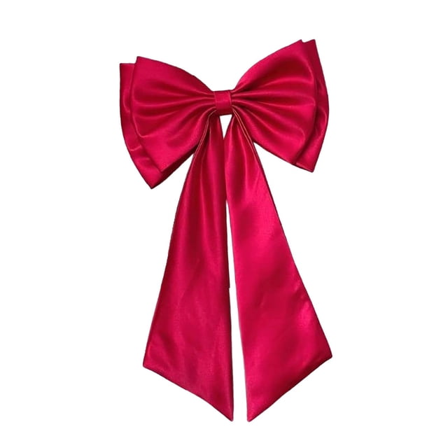 Boque de satén desmontable suministros elegantes para el vestido para vestidos de graduación Fiestas de regalos de viaje Rojo