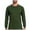 Army Green, variant on Paiwinds Men's Quick-Dry Workout Shirt, Breathable Long Sleeve Athletic Top with Color Block Design and Cuffed Sleeves, Moisture Wicking Performance Sportswear