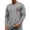 Gray, variant on YNGKMEA Mens Long Sleeve Shirts Crew Neck Halloween T-Shirt Casual Comfortable and Breathable Top for Daily Wear