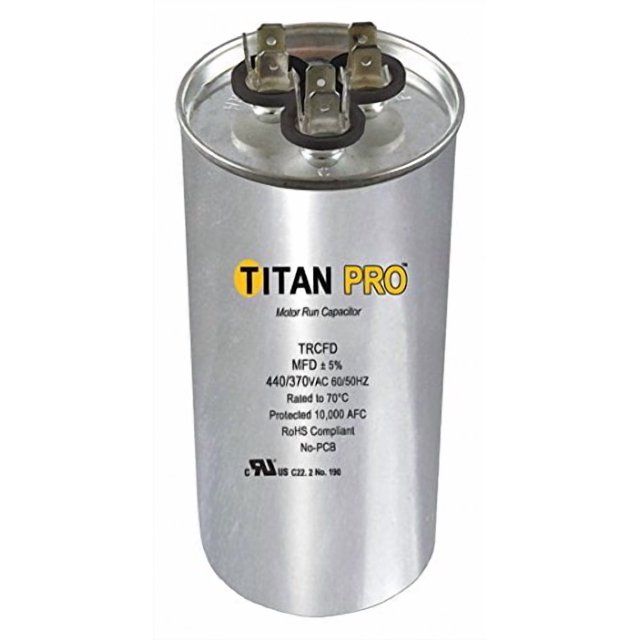 TITAN PRO Motor Dual Run Cap, 60/5 MFD, 370-440V (TRCFD605)
