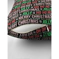 thumbnail image 4 of Ryan; Busy Christmas Wishes 45x45cm Pillow Cover – Festive Holiday Text Print for Cozy Couch or Bedroom Decor, 4 of 7
