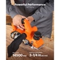 thumbnail image 2 of KFFKFF Electric Hand Planer, 3-1/4-Inch Cut Width, 7-Amp 14500 RPM Corded Power Handheld Planer for Wood, with Adjustable Cut Depth, 2 Blades, 2 of 9