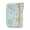 Blue, variant on Small Wristlet Wallet for Women Western Floral Print Zipper Card Holder with Keychain, Purple