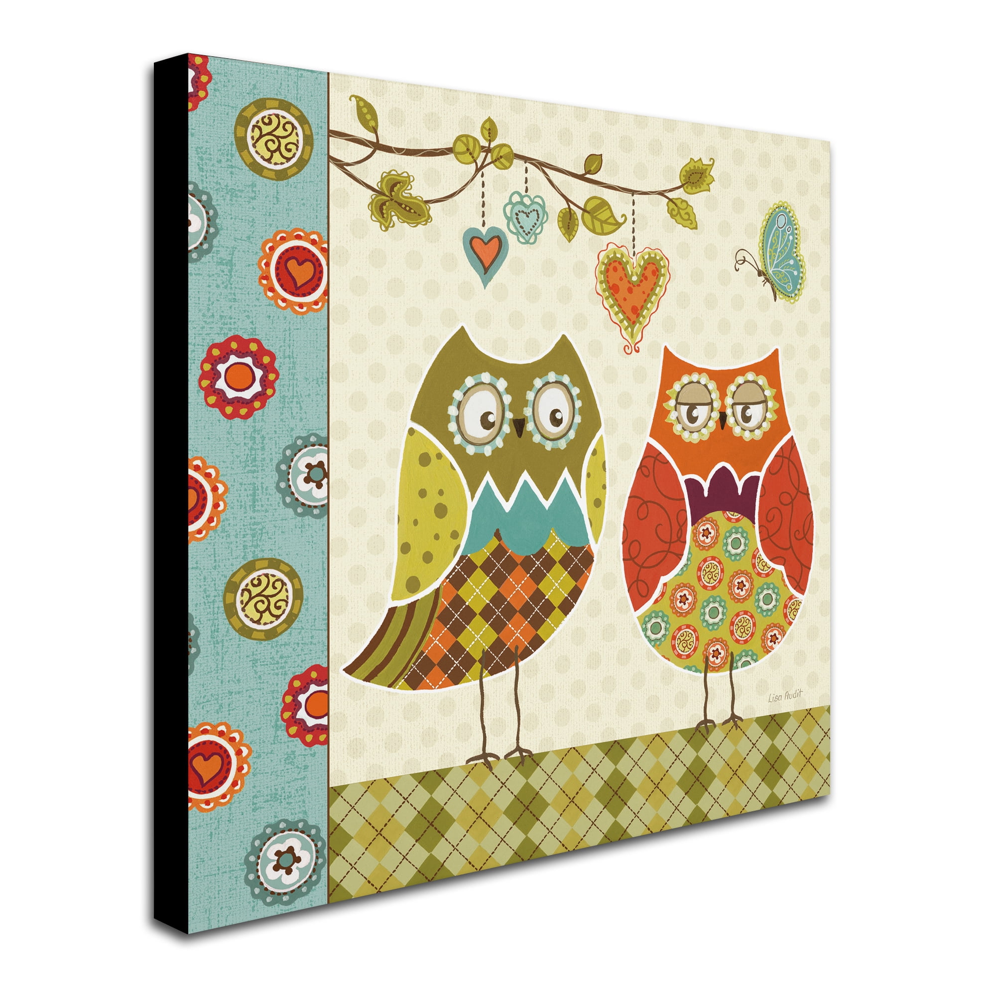 Trademark Fine Art "Owl Wonderful I" Canvas Art by Lisa Audit