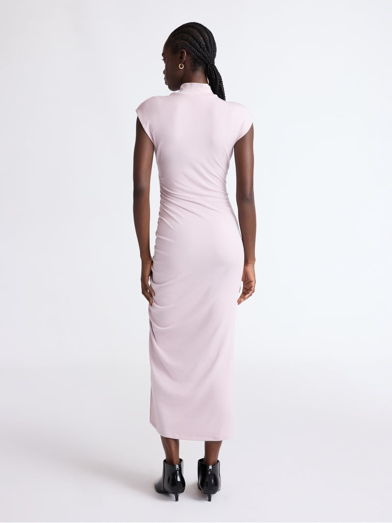 white silk halter mini dress Lucero Silk Halter Tiered Mini Dress | White | Dresses main image 0