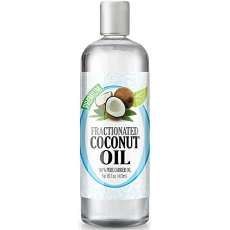 Coconut Massage Oil - Healing Solutions Fractionated Coconut Oil for Aromatherapy, Essential Oil and Massage, 16oz
