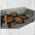 thumbnail image 6 of Wine Soft Flannel Fleece Throw Blanket, Wall of Wooden Barrels Wine Stack Storage Gallon Antique Vintage Container Rustic Design, Cozy Plush for Indoor and Outdoor Use, 60" x 80", Brown, by Ambesonne, 6 of 6